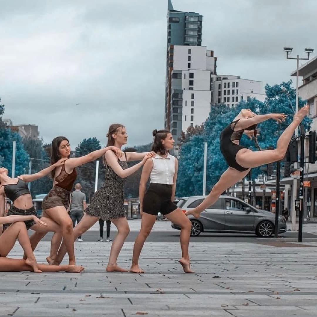 dancers on street